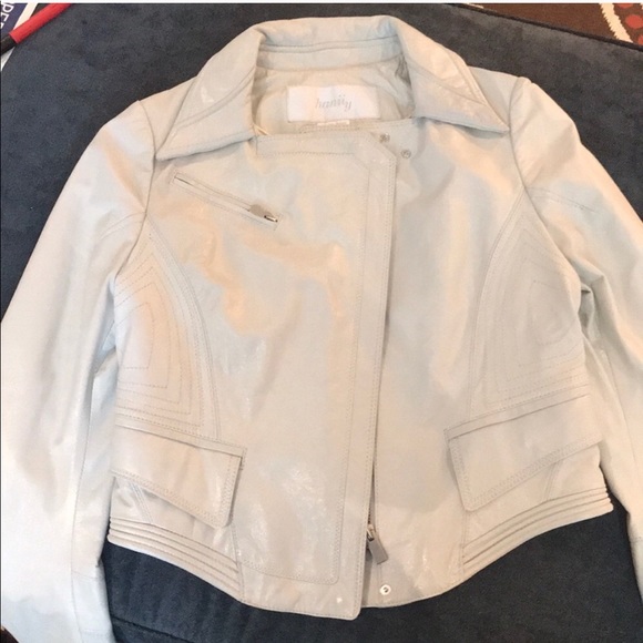 Hanii Y Sheepskin Leather Moto Jacket - Picture 2 of 8